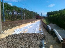 Bau des Umleitungsgleises Nr. 18 Kutno-Piła - 5/6